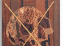 skulls are dead 2011 40 cm x 30 cm inlay on plywood